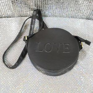Small Round Black "LOVE" Purse Shoulder Bag